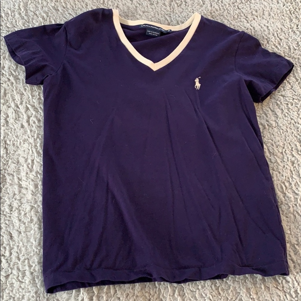 Ralph Lauren Sport Navy Blue/Purple T-Shirt